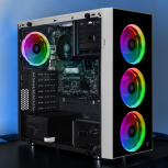 Computadora Xtreme PC Gaming Dragonfly White, AMD Ryzen 5 8500G, 32GB, 1TB SSD, Wi-Fi, Windows 11 Prueba image