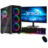 Computadora Gamer Xtreme PC Gaming CM-07361, AMD Ryzen 5 5600G 3.90GHz, 16GB, 3TB + 240GB SSD, WiFi, Windows 10 Prueba ― Incluye Monitor de 27", Teclado y Mouse