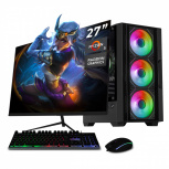 Computadora Xtreme PC Gaming CM-07361, AMD Ryzen 5 5600G, 16GB, 1TB SSD, Wi-Fi, Windows 10 Prueba + Teclado/Mouse/Monitor de 27"