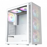 Gabinete Xyz XYZ AIRONE 100, Midi-Tower, ATX/Micro-ATX/Mini-ITX, USB 2.0/3.0, sin Fuente, 6 Ventiladores Instalados, Blanco