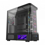 Gabinete Xyz Quantum Pro, Midi-Tower, ATX/Micro-ATX/Mini-ITX, USB 3.0, sin Fuente, 4 Ventiladores Instalados, Negro