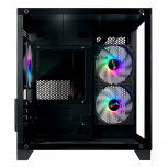 Gabinete Xzeal Panzer II Cubo, Midi-Tower, Micro-ATX, USB 2.0/3.0, sin Fuente, 3 Ventiladores Instalados, Negro - Imagen adicional 4
