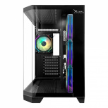 Gabinete Xzeal XZ150, Midi-Tower, ATX/Micro-ATX, USB 3.0, sin Fuente, 4 Ventiladores Instalados, Negro - Imagen adicional 5