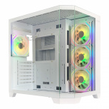 Gabinete Xzeal XZ150, Midi-Tower, ATX/Micro-ATX, USB 3.0, sin Fuente, 4 Ventiladores Instalados, Blanco - Imagen adicional 3