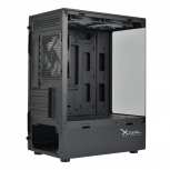 Gabinete Xzeal X-Zynergy, Midi-Tower, Micro-ATX/Mini-ITX, USB 2.0/3.0, sin Fuente, 3 Ventiladores Instalados, Negro - Imagen adicional 3