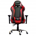 Xzeal Silla Gamer XZ10, hasta 115kg, Negro/Rojo