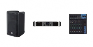 Yamaha Bafle Profesional Amplificado CBR10KIT, Alámbrico, 500W RMS, 1.200W PMPO, USB, XLR, Negro