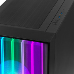 Gabinete Yeyian Mirage X, Midi-Tower, ATX/EATX/Micro-ATX/Mini-ITX, USB 3.0, sin Fuente, sin Ventiladores Instalados, Negro - Imagen adicional 3