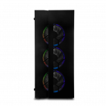 Gabinete Yeyian Rapture 2500, Midi-Tower, ATX/Micro-ATX/Mini-ITX, USB 2.0/3.0, sin Fuente, 3 Ventiladores Instalados, Negro - Imagen adicional 4