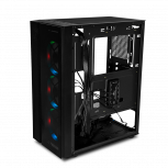 Gabinete Yeyian Rapture 2500, Midi-Tower, ATX/Micro-ATX/Mini-ITX, USB 2.0/3.0, sin Fuente, 3 Ventiladores Instalados, Negro - Imagen adicional 5