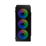 Gabinete Yeyian Krypton, Midi-Tower, ATX/Micro-ATX, USB 3.0, sin Fuente, 3 Ventiladores Instalados, Negro - Imagen adicional 1