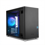 Gabinete Yeyian Hussar, Mini-Tower, Micro-ATX/Mini-ITX, USB 3.0, sin Fuente, 1 Ventilador Instalado, Negro - Imagen adicional 1