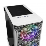 Gabinete Yeyian Hollow 2500, Midi-Tower, ATX/EATX/Micro-ATX/Mini-ITX, USB 3.0, sin Fuente, 3 Ventiladores Instalados, Negro/Blanco - Imagen adicional 1