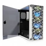 Gabinete Yeyian Hollow 2500, Midi-Tower, ATX/EATX/Micro-ATX/Mini-ITX, USB 3.0, sin Fuente, 3 Ventiladores Instalados, Negro/Blanco - Imagen adicional 8