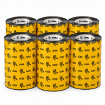 Cinta Zebra Ribbon con Resina, 110mm x 450m, 6 Rollos