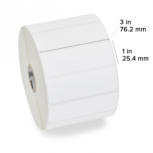 Zebra Rollo de Etiquetas Z-Select 4000T, 3'' x 1'', 2580 Etiquetas, Blanco