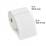 Zebra Rollo de Etiquetas Z-Select 4000D, 4" x 6", 475 Etiquetas, Blanco, 12 Piezas