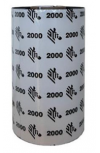 Zebra Cinta de Cera 2000, 25 mm de Diámetro Interno, 110 mm x 450 Metros, 24 Rollos