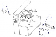 Zebra Sensor Bajo de Ribbon con Cable P1006134, para 105SLPlus/Xi4 Series, Negro - Imagen adicional 1