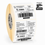 Zebra Rollo de Etiquetas Z-Essentials 400T, 4" x 2", 3681 Etiquetas, Blanco, 4 Rollos