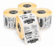Zebra Rollo de Etiquetas Z-Perform 1450D, 4" x 6", 1068 Etiquetas, Blanco, 4 Rollos
