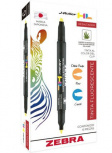 Zebra Papeleria Marca Textos J-Roller HL, Amarillo, 6 Piezas