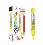 Zebra Papeleria Marca Textos Zazzle Light, Amarillo, 6 Piezas