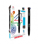 Zebra Papeleria Bolígrafo Retráctil 7941-06, Punto Mediano 1mm, Multicolor, 6 Piezas
