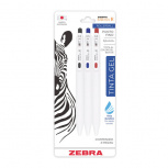 Zebra Papeleria Bolígrafo de Gel Sarasa, Punto Fino 0.5mm, Multicolor, 3 Piezas