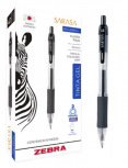 Zebra Papeleria Bolígrafo de Gel 8850, Punto Fino 0.5mm, Negro, 6 Piezas
