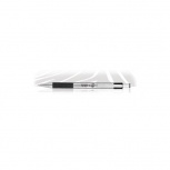 Zebra Bolígrafo G-301 Gel, Punta de Aguja de 0.7mm, Negro/Plata, 12 Piezas