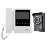 ZKTeco Kit Videoportero Analógico VDPO4-B4 Kit, Monitor de 4.3