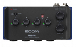 Zoom Interfaz de Audio USB AMS-44, Entrada 4 x XLR/TRS, Salida 3.5mm