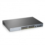 Switch ZYXEL Gigabit Ethernet GS1350-26HP, 24 Puertos PoE 10/100/1000 Mbps + 2SFP, 52 Gbit/s, 8000 Entradas - Administrable