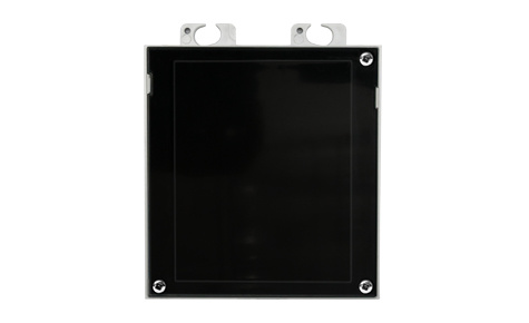 2N Panel Ciego para Intercomunicador de Puerta IP Verso, 1 Modulo, Negro