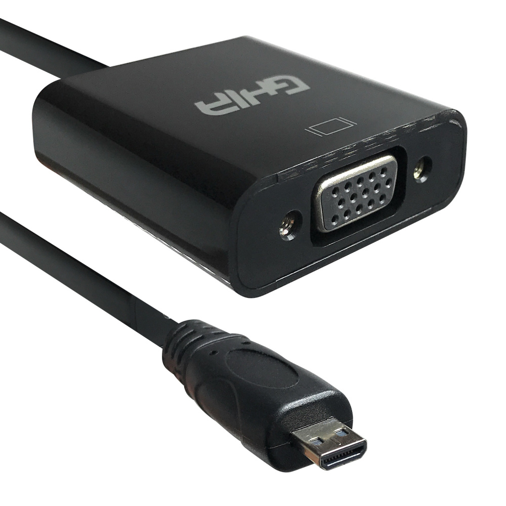330Ohms Adaptador Micro HDMI Macho - VGA Hembra, Negro
