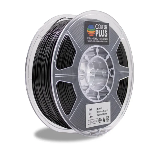 3dm Bobina de Filamento PLA PL175011, Diámetro 1.75mm, 1kg, Negro