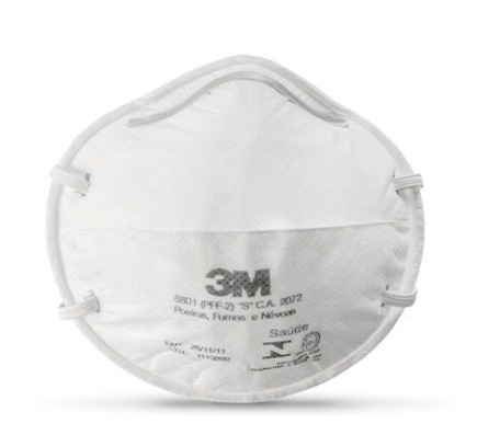 Cubrebocas 3M, Blanco, 20 Piezas