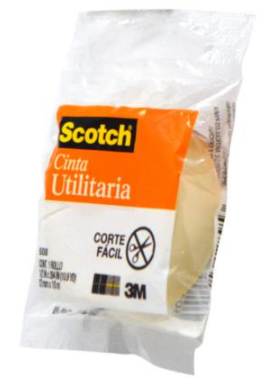 3M Scotch Cinta Adhesiva 508, 12mmx10m, Transparente, 8 Piezas