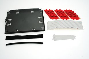 3M Bandeja de Empalme de Fibra Óptica 80611304801, 24 Empalmes, Negro/Rojo