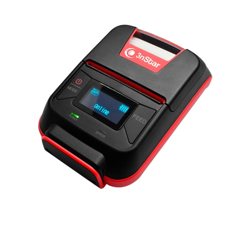 3nStar Impresora Móvil PPT200BT, Térmica Directa, Inalámbrico, 203 x 203 DPI, Bluetooth, USB 2.0, Negro/Rojo