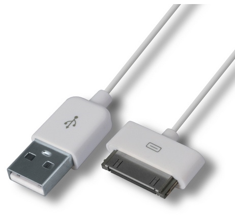 4XEM Cable USB A Macho - Apple 30-pin Macho, 3 Metros, Negro