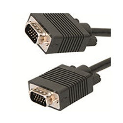 4XEM Cable VGA Macho - VGA Macho, 4.5 Metros, Negro