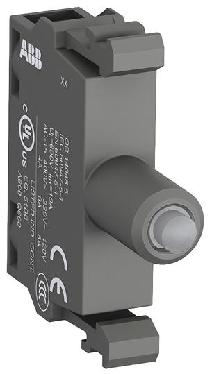 ABB Luz Piloto con LED Integral MLBL-04G, 130V, Negro