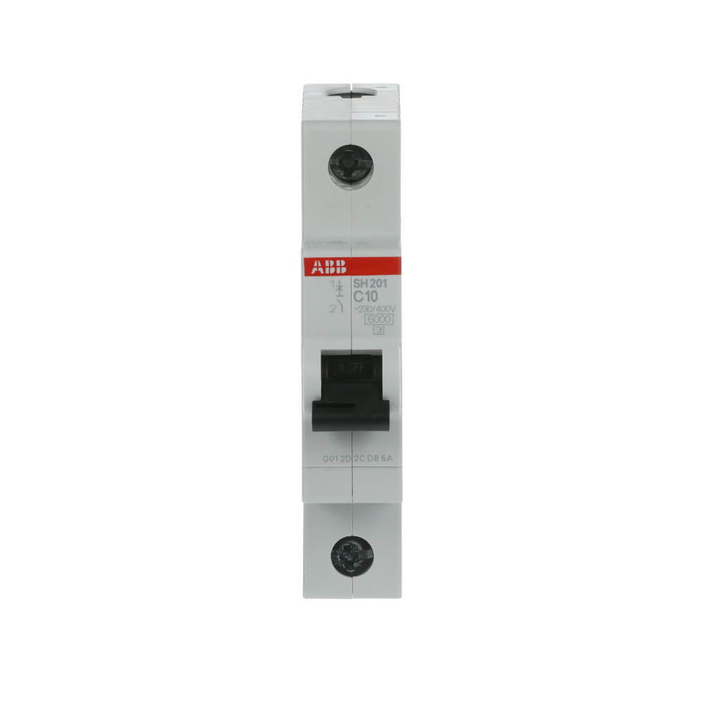 ABB Interruptor Miniatura de 1 Polo SH201-C10, 230V, 10A, Entrada 12 - 253V