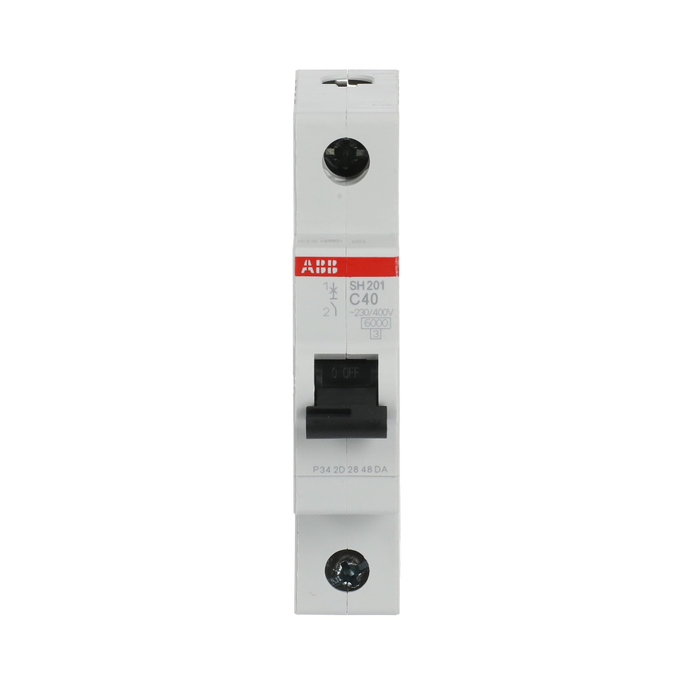 ABB Interruptor Automático 1 Polo SH201-C40, 230V, 40A, Entrada 12 - 253V