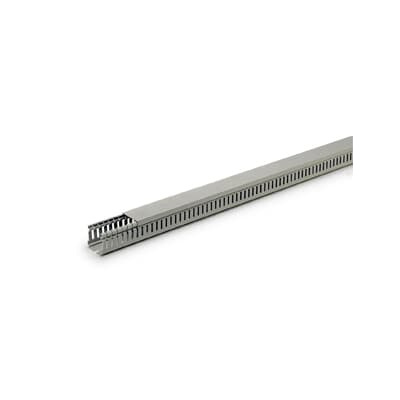 ABB Canaleta Ranurada de PVC, 25 x 30mm, 2 Metros, Gris