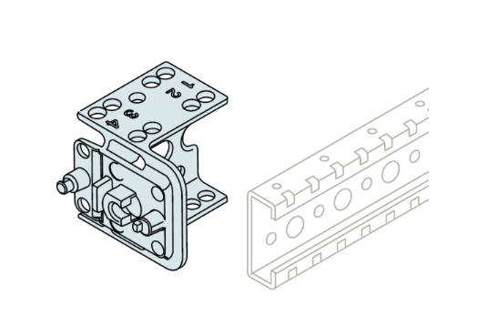 ABB Kit de Montaje para Travesaño, Gris, 8 Piezas | Cyberpuerta.mx