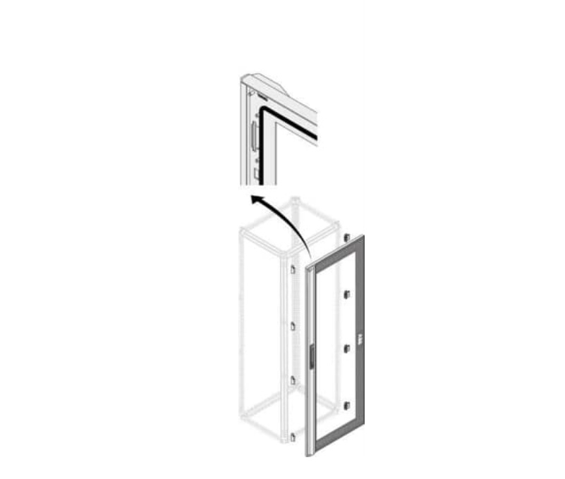 ABB Puerta de Cristal IP65 PDLG2066, 60cm x 2 Metros