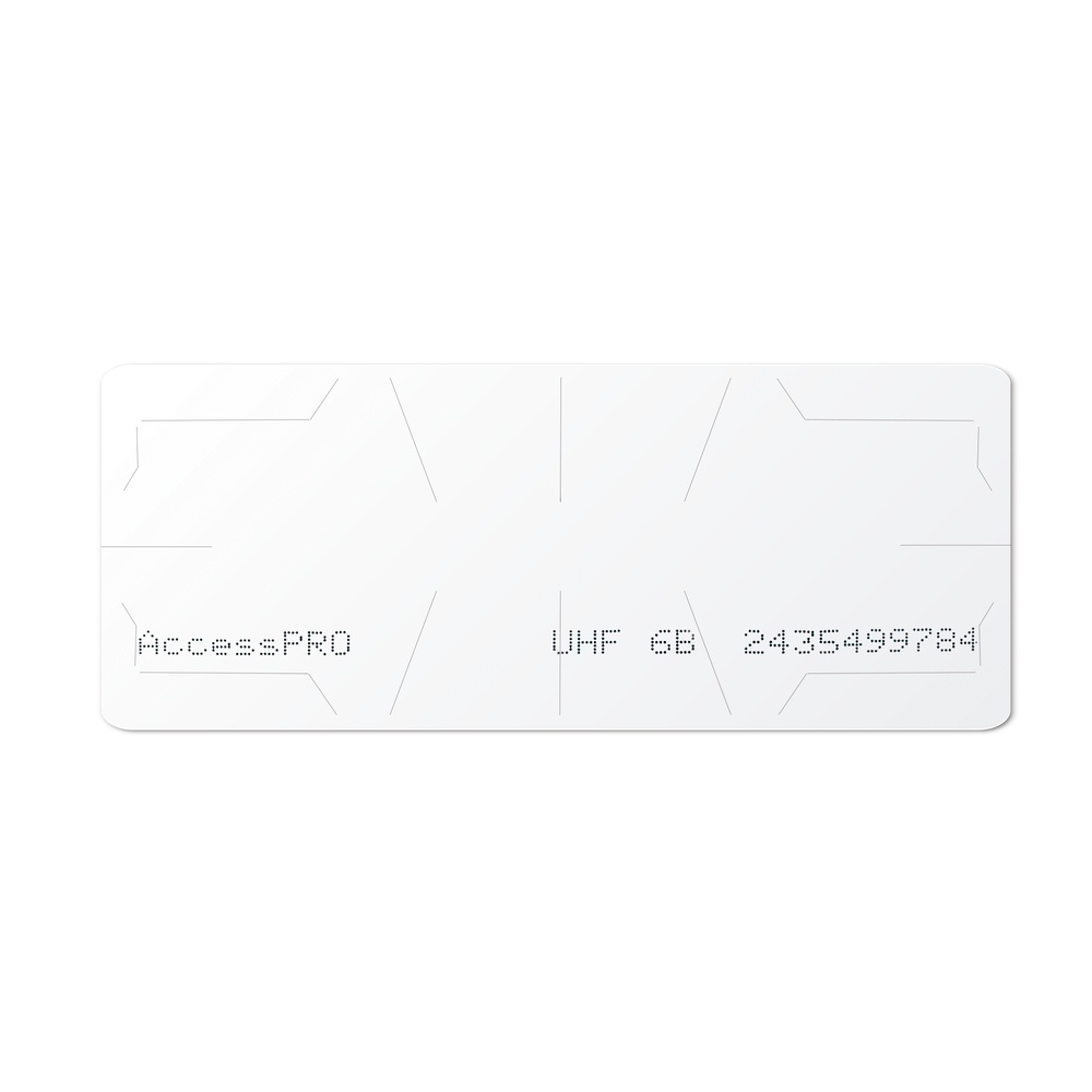 AccessPRO Tag Adherible ACCESS-TAG-6B, 11 x 4.5cm, Blanco